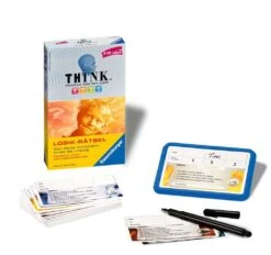 Ravensburger 23294 - Think Kids Logik-Rätsel, Mitbringspiel Für 1 Spieler, Ab 8-99 Jahren, Kompaktes Format, Reisespiel, Rätselspaß -Ravensburger Geschäft 23294 1