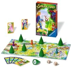 Ravensburger 23318 - Sagaland, Mitbringspiel Für 2-4 Spieler, Kinderspiel Ab 6 Jahren, Kompaktes Format, Reisespiel, Brettspiel -Ravensburger Geschäft 23318 1