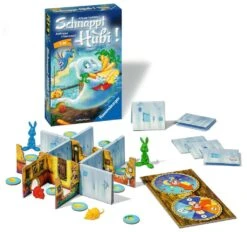 Ravensburger 23352 - Schnappt Hubi, Mitbringspiel Für 2-4 Spieler, Kinderspiel Ab 5 Jahren, Kompaktes Format, Reisespiel, Brettspiel -Ravensburger Geschäft 23352 1