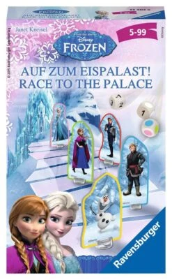 Ravensburger 23402 - Disney Frozen: Auf Zum Eispalast!, Mitbringspiel Für 2-4 Spieler, Kinderspiel Ab 4 Jahren, Kompaktes Format, Reisespiel, Brettspiel