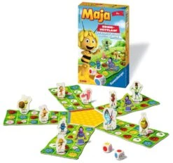 Ravensburger 23407 - Biene Maja: Honig-Wettlauf, Mitbringspiel Für 2-5 Spieler, Kinderspiel Ab 4 Jahren, Kompaktes Format, Reisespiel, Brettspiel -Ravensburger Geschäft 23407 1