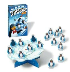 Ravensburger 23461 - Plitsch Platsch Pinguin, Mitbringspiel Für 1-4 Spieler, Kinderspiel Ab 4 Jahren, Kompaktes Format, Reisespiel -Ravensburger Geschäft 23461 1