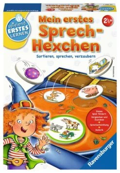 Ravensburger 24361 - Mein Erstes Sprech-Hexchen - Sprachspiel Für Die Kleinen - Spiel Für Kinder Ab 2 Jahren, Spielend Erstes Lernen Für 1-4 Spieler