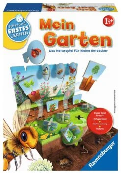 Ravensburger 24733 - Mein Garten -Lernspiel Für Kinder Ab 1,5 Jahren, Spielend Erstes Lernen Für 1-2 Spieler