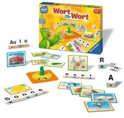 Ravensburger 24955 - Wort Für Wort - Spielen Und Lernen Für Kinder, Lernspiel Für Kinder Von 6-9 Jahren, Spielend Neues Lernen Für 1-4 Spieler -Ravensburger Geschäft 24955 2