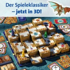 Ravensburger 26113 - 3D Labyrinth -Familienklassiker, Spiel Für Erwachsene Und Kinder Ab 7 Jahren -Gesellschaftspiel Geeignet Für 2-4 Spieler- Schätze Suchen -Ravensburger Geschäft 26113 4 de DE