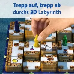 Ravensburger 26113 - 3D Labyrinth -Familienklassiker, Spiel Für Erwachsene Und Kinder Ab 7 Jahren -Gesellschaftspiel Geeignet Für 2-4 Spieler- Schätze Suchen -Ravensburger Geschäft 26113 6 de DE