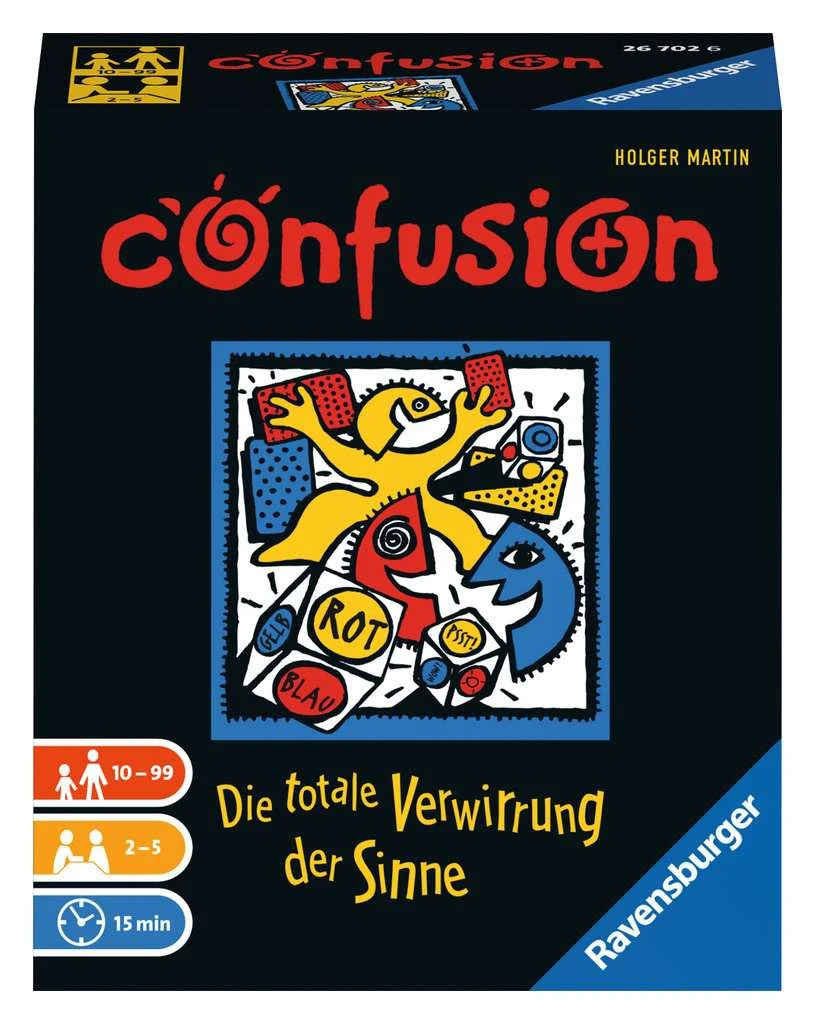 Ravensburger 26702 - Confusion, Reaktionsspiel Für 2-5 Spieler Ab 10 Jahren, Verwirrung Der Sinne, Die Flotten Kleinen 3 Ravensburger 26702 - Confusion, Reaktionsspiel Für 2-5 Spieler Ab 10 Jahren, Verwirrung Der Sinne, Die Flotten Kleinen