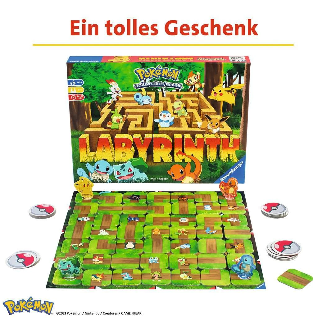 Ravensburger 26949 - Pokémon Labyrinth - Familienspiel Für 2-4 Spieler Ab 7 Jahren 6 Ravensburger 26949 - Pokémon Labyrinth - Familienspiel Für 2-4 Spieler Ab 7 Jahren – Bild 4