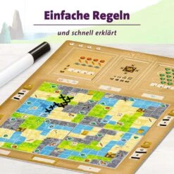 Ravensburger 26982 - Explorers - Abwechslungsreiches Flip & Write Spiel Für Erwachsene Und Kinder Ab 8 Jahren, Für Spieleabende Mit Freunden Oder Der Familie, Für 1-4 Spieler -Ravensburger Geschäft 26982 4 de DE