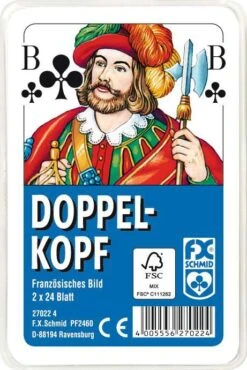 Ravensburger 27022 - Doppelkopf, Französisches Bild, 2x24 Karten In Klarsicht-Box