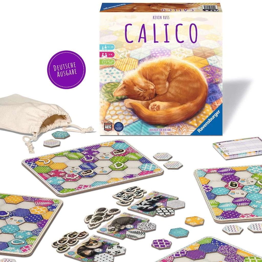 Ravensburger 27038 - Calico, Abwechslungsreiches Legespiel Für Erwachsene, Kinder Und Katzen Fans Ab 10 Jahren, Ideal Für Spieleabende Für 1-4 Spieler 7 Ravensburger 27038 - Calico, Abwechslungsreiches Legespiel Für Erwachsene, Kinder Und Katzen Fans Ab 10 Jahren, Ideal Für Spieleabende Für 1-4 Spieler – Bild 5