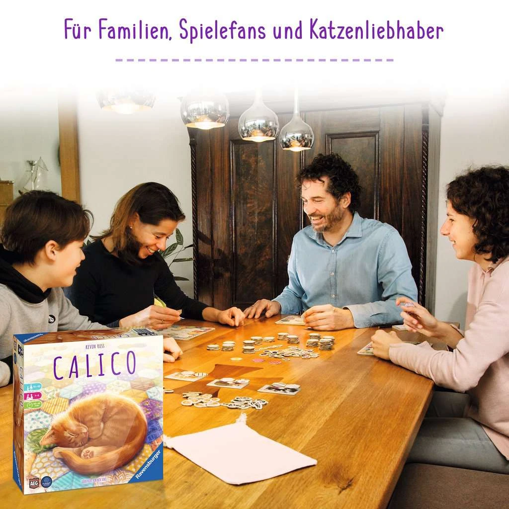 Ravensburger 27038 - Calico, Abwechslungsreiches Legespiel Für Erwachsene, Kinder Und Katzen Fans Ab 10 Jahren, Ideal Für Spieleabende Für 1-4 Spieler 10 Ravensburger 27038 - Calico, Abwechslungsreiches Legespiel Für Erwachsene, Kinder Und Katzen Fans Ab 10 Jahren, Ideal Für Spieleabende Für 1-4 Spieler – Bild 8