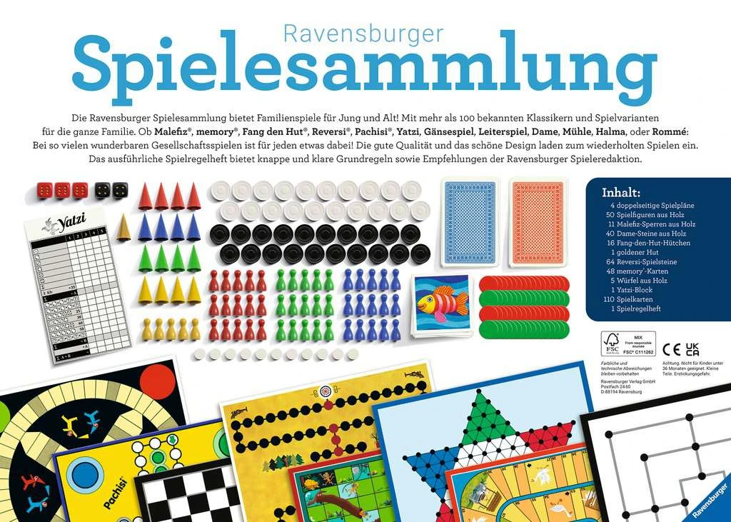 Ravensburger Spielesammlung 27293 Familienspiele 2022 D - Spielesammlung Für Die Ganze Familie, Spiel Für Kinder Und Erwachsene Ab 4 Jahren, Für 2-10 Spieler 4 Ravensburger Spielesammlung 27293 Familienspiele 2022 D - Spielesammlung Für Die Ganze Familie, Spiel Für Kinder Und Erwachsene Ab 4 Jahren, Für 2-10 Spieler – Bild 2