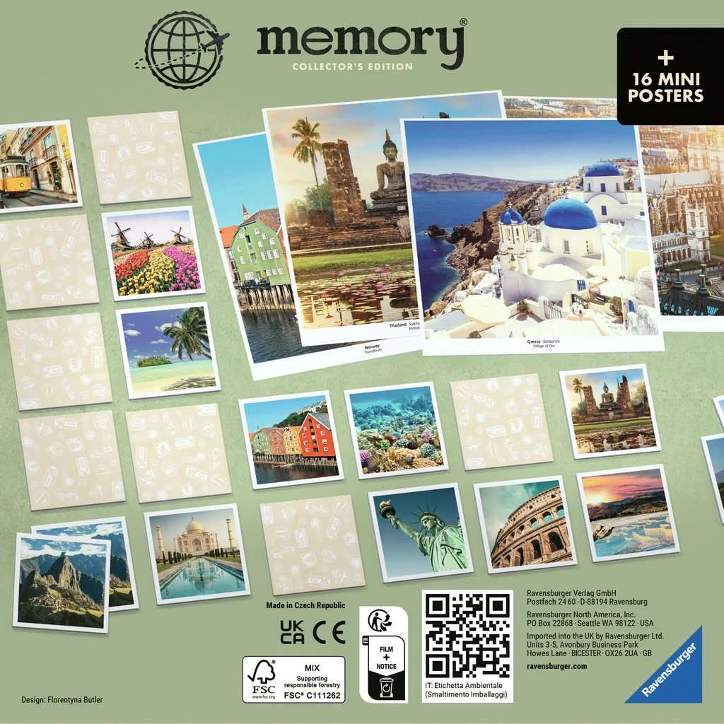 Ravensburger Collector's Memory® Schönste Reiseziele – 27379 - Das Weltbekannte Gedächtnisspiel Mit Bildern Von Traumorten, Ein Besonderes Memory® Und Eine Tolle Inspiration Für Reiselustige 4 Ravensburger Collector's Memory® Schönste Reiseziele – 27379 - Das Weltbekannte Gedächtnisspiel Mit Bildern Von Traumorten, Ein Besonderes Memory® Und Eine Tolle Inspiration Für Reiselustige – Bild 2