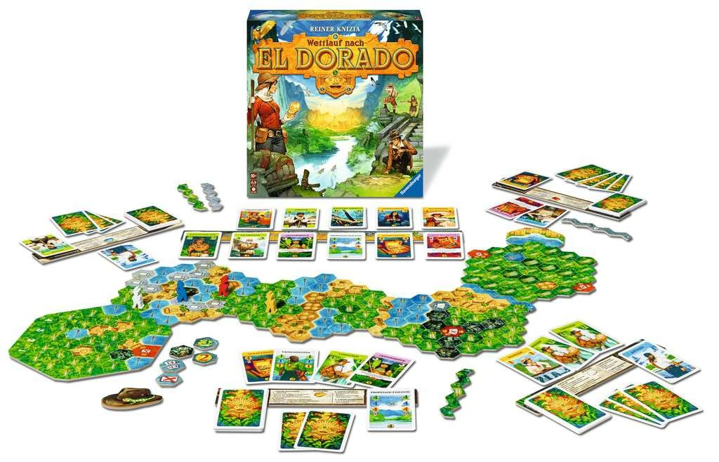 Ravensburger 27457 - Wettlauf Nach El Dorado, Strategiespiel, Spiel Für Erwachsene Und Kinder Ab 10 - Taktikspiel Geeignet Für 2-4 Spieler 5 Ravensburger 27457 - Wettlauf Nach El Dorado, Strategiespiel, Spiel Für Erwachsene Und Kinder Ab 10 - Taktikspiel Geeignet Für 2-4 Spieler – Bild 3