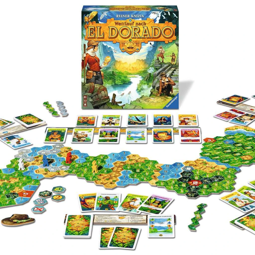 Ravensburger 27457 - Wettlauf Nach El Dorado, Strategiespiel, Spiel Für Erwachsene Und Kinder Ab 10 - Taktikspiel Geeignet Für 2-4 Spieler 6 Ravensburger 27457 - Wettlauf Nach El Dorado, Strategiespiel, Spiel Für Erwachsene Und Kinder Ab 10 - Taktikspiel Geeignet Für 2-4 Spieler – Bild 4