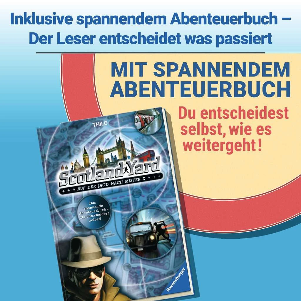 Ravensburger 27461 - Scotland Yard 40 Jahre Jubiläumsedition - Im Retro-Design - Mit Abenteuerbuch - Abwechslungsreiches Familienspiel Für Erwachsene Und Kinder Ab 8 Jahren, Für 2-6 Spieler 9 Ravensburger 27461 - Scotland Yard 40 Jahre Jubiläumsedition - Im Retro-Design - Mit Abenteuerbuch - Abwechslungsreiches Familienspiel Für Erwachsene Und Kinder Ab 8 Jahren, Für 2-6 Spieler – Bild 7