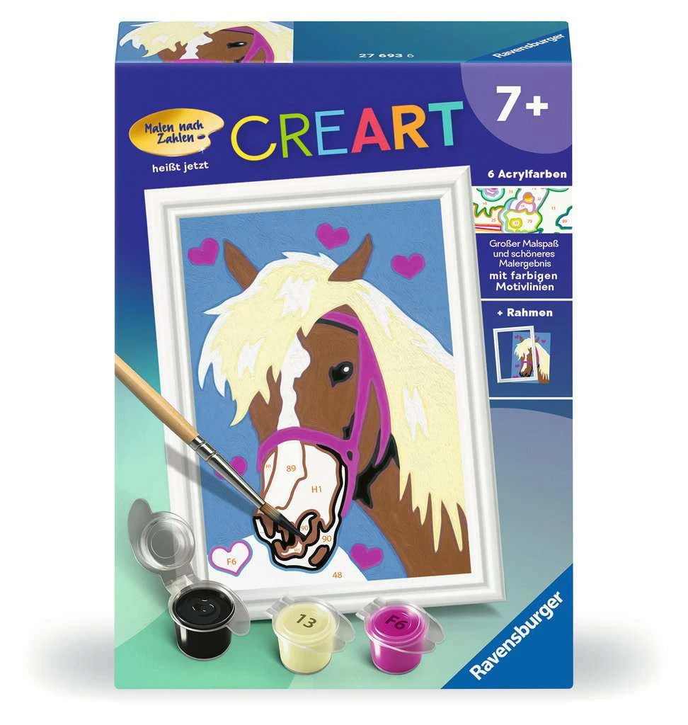 Ravensburger Malen Nach Zahlen 27693 - Liebes Pferd - Kinder Ab 7 Jahren 4 Ravensburger Malen Nach Zahlen 27693 - Liebes Pferd - Kinder Ab 7 Jahren – Bild 2