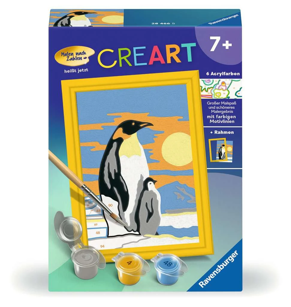 Ravensburger Malen Nach Zahlen 28466 - Süße Pinguine - Kinder Ab 7 Jahren 4 Ravensburger Malen Nach Zahlen 28466 - Süße Pinguine - Kinder Ab 7 Jahren – Bild 2