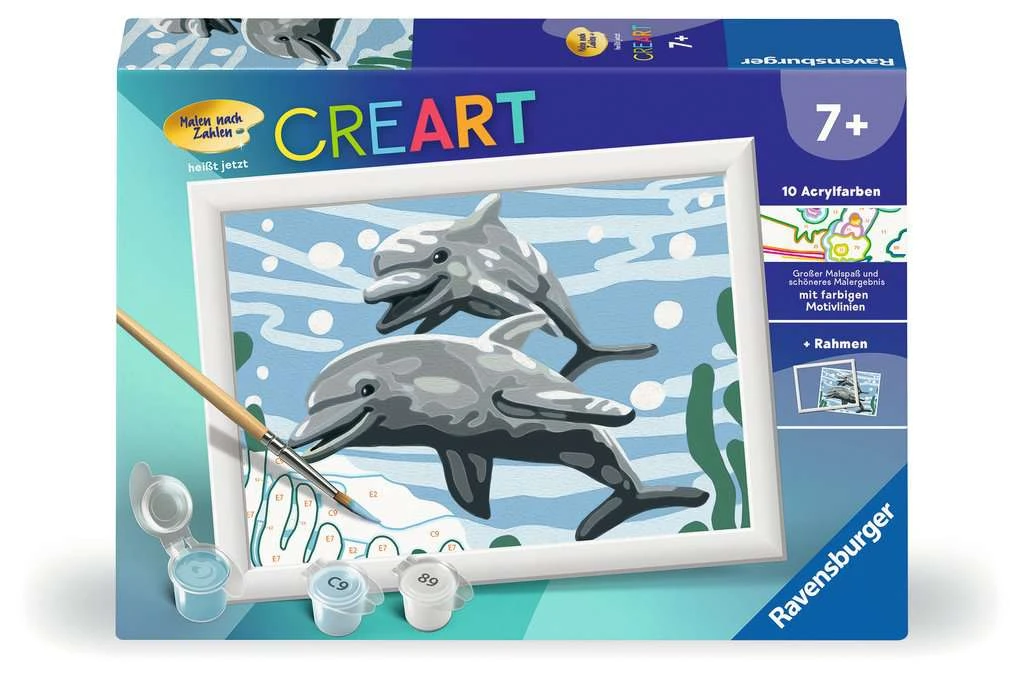 Ravensburger Malen Nach Zahlen 28468 - Freundliche Delfine – Kinder Ab 7 Jahren 4 Ravensburger Malen Nach Zahlen 28468 - Freundliche Delfine – Kinder Ab 7 Jahren – Bild 2