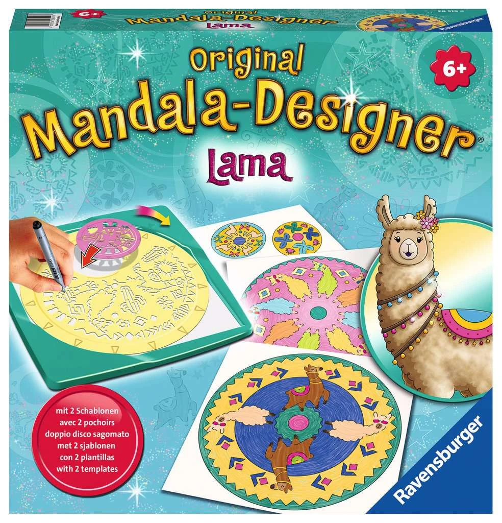 Ravensburger Mandala Designer Lama 28519, Zeichnen Lernen Für Kinder Ab 6 Jahren, Kreatives Zeichnen Mit Mandala-Schablonen Für Farbenfrohe Mandalas 3 Ravensburger Mandala Designer Lama 28519, Zeichnen Lernen Für Kinder Ab 6 Jahren, Kreatives Zeichnen Mit Mandala-Schablonen Für Farbenfrohe Mandalas