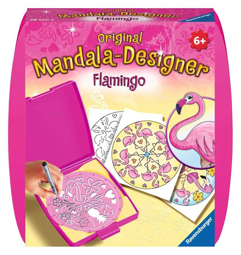 Ravensburger Mandala Designer Mini Flamingo 28520, Zeichnen Lernen Für Kinder Ab 6 Jahren, Zeichen-Set Mit Mandala-Schablone Für Farbenfrohe Mandalas 3 Ravensburger Mandala Designer Mini Flamingo 28520, Zeichnen Lernen Für Kinder Ab 6 Jahren, Zeichen-Set Mit Mandala-Schablone Für Farbenfrohe Mandalas