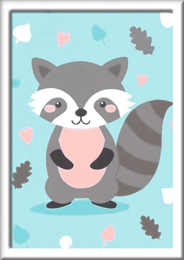 Ravensburger Malen Nach Zahlen 28695- Süßer Waschbär - Kinder Ab 7 Jahren 3 Ravensburger Malen Nach Zahlen 28695- Süßer Waschbär - Kinder Ab 7 Jahren