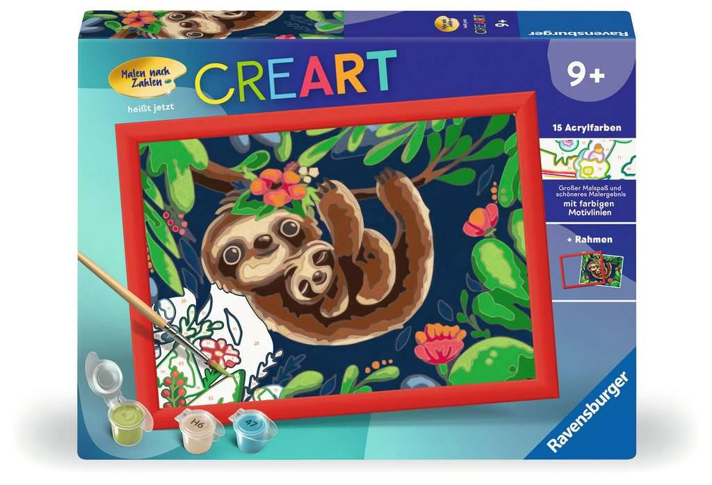 Ravensburger Malen Nach Zahlen 28698 - Niedliche Faultiere – Kinder Ab 9 Jahren 4 Ravensburger Malen Nach Zahlen 28698 - Niedliche Faultiere – Kinder Ab 9 Jahren – Bild 2