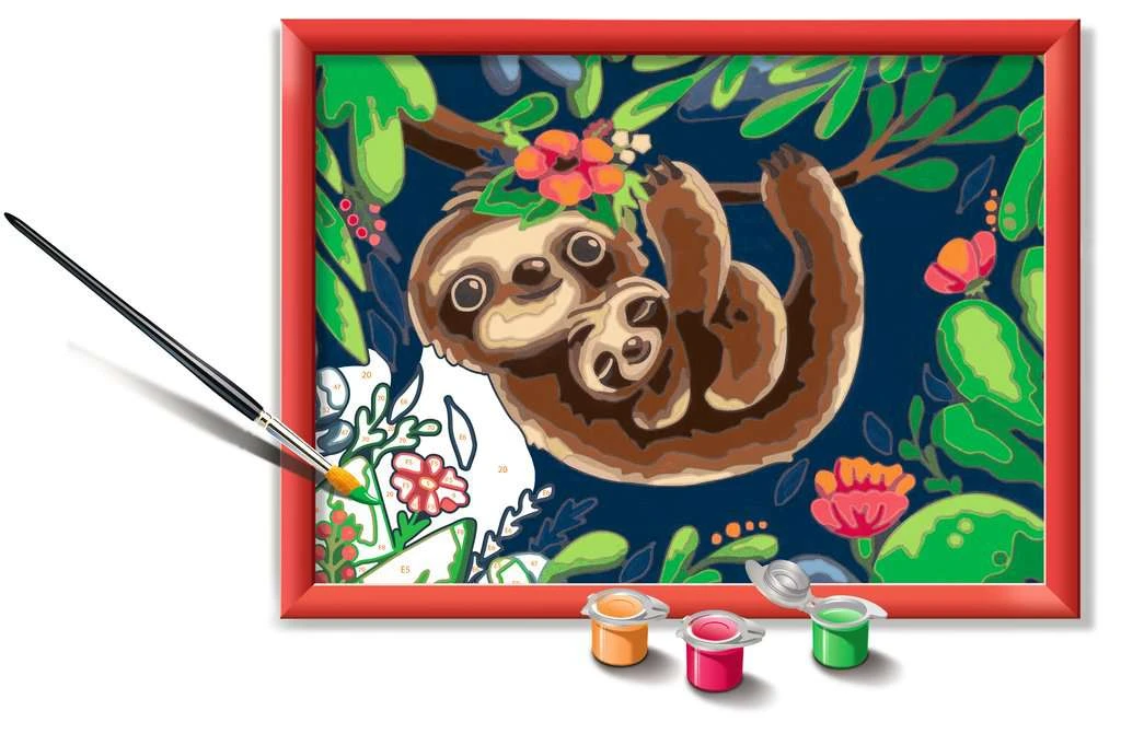 Ravensburger Malen Nach Zahlen 28698 - Niedliche Faultiere – Kinder Ab 9 Jahren 6 Ravensburger Malen Nach Zahlen 28698 - Niedliche Faultiere – Kinder Ab 9 Jahren – Bild 4