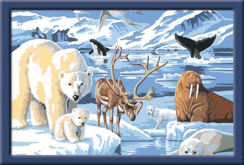 Ravensburger Malen Nach Zahlen 28909 - Tiere Der Arktis – Kinder Ab 11 Jahren 3 Ravensburger Malen Nach Zahlen 28909 - Tiere Der Arktis – Kinder Ab 11 Jahren