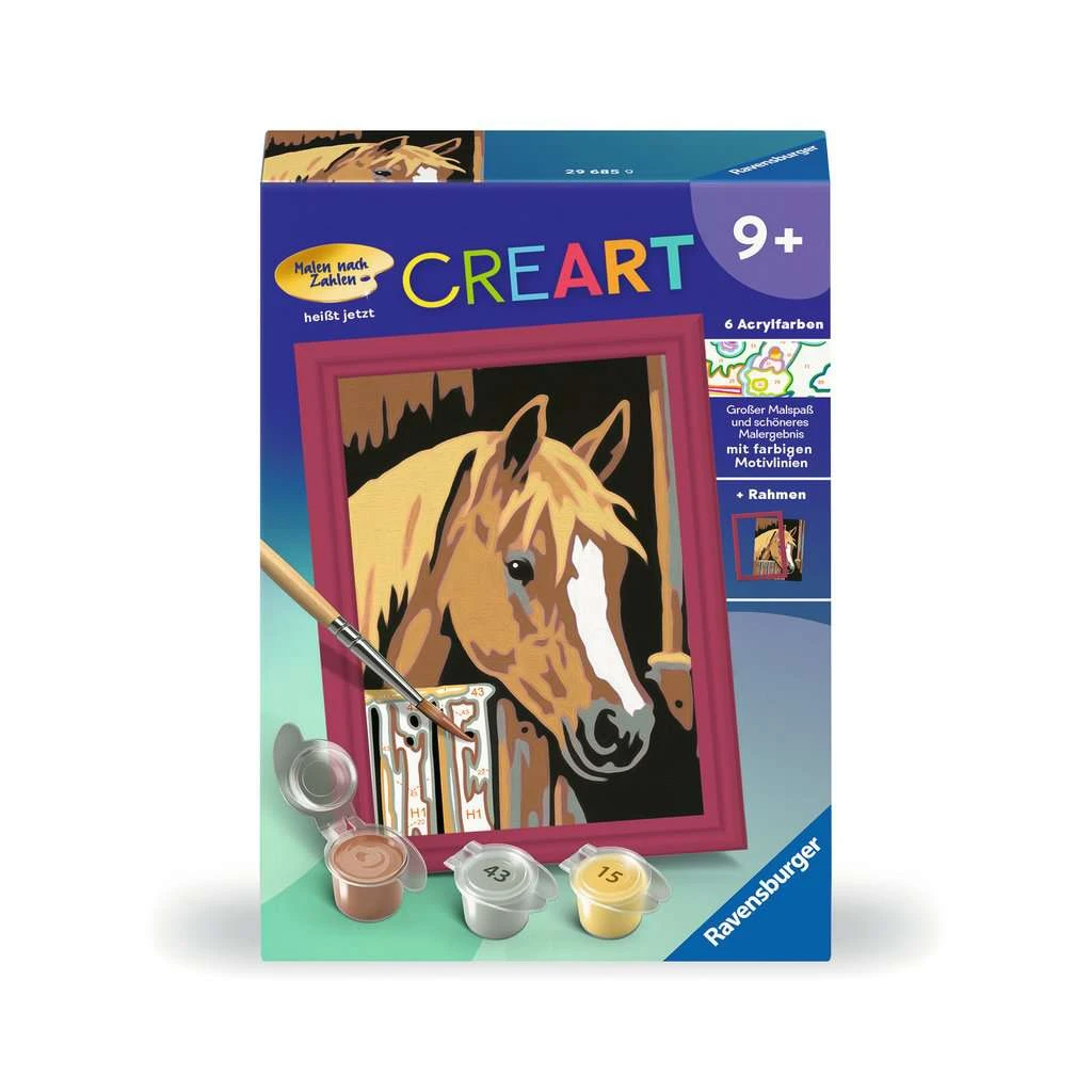 Ravensburger Malen Nach Zahlen 29685 - Pferd Im Stall - Kinder Ab 9 Jahren 4 Ravensburger Malen Nach Zahlen 29685 - Pferd Im Stall - Kinder Ab 9 Jahren – Bild 2