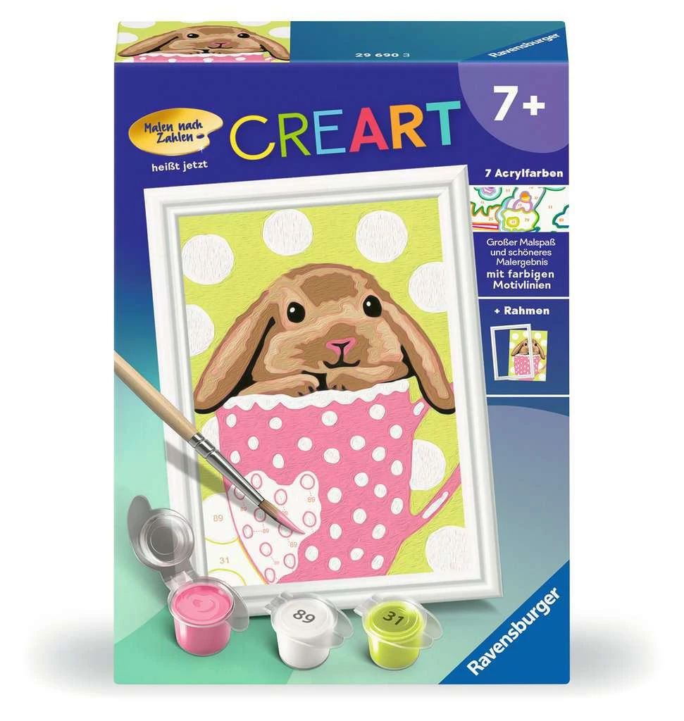 Ravensburger Malen Nach Zahlen 29690 - Süßes Schlappoh - Kinder Ab 7 Jahren 4 Ravensburger Malen Nach Zahlen 29690 - Süßes Schlappoh - Kinder Ab 7 Jahren – Bild 2