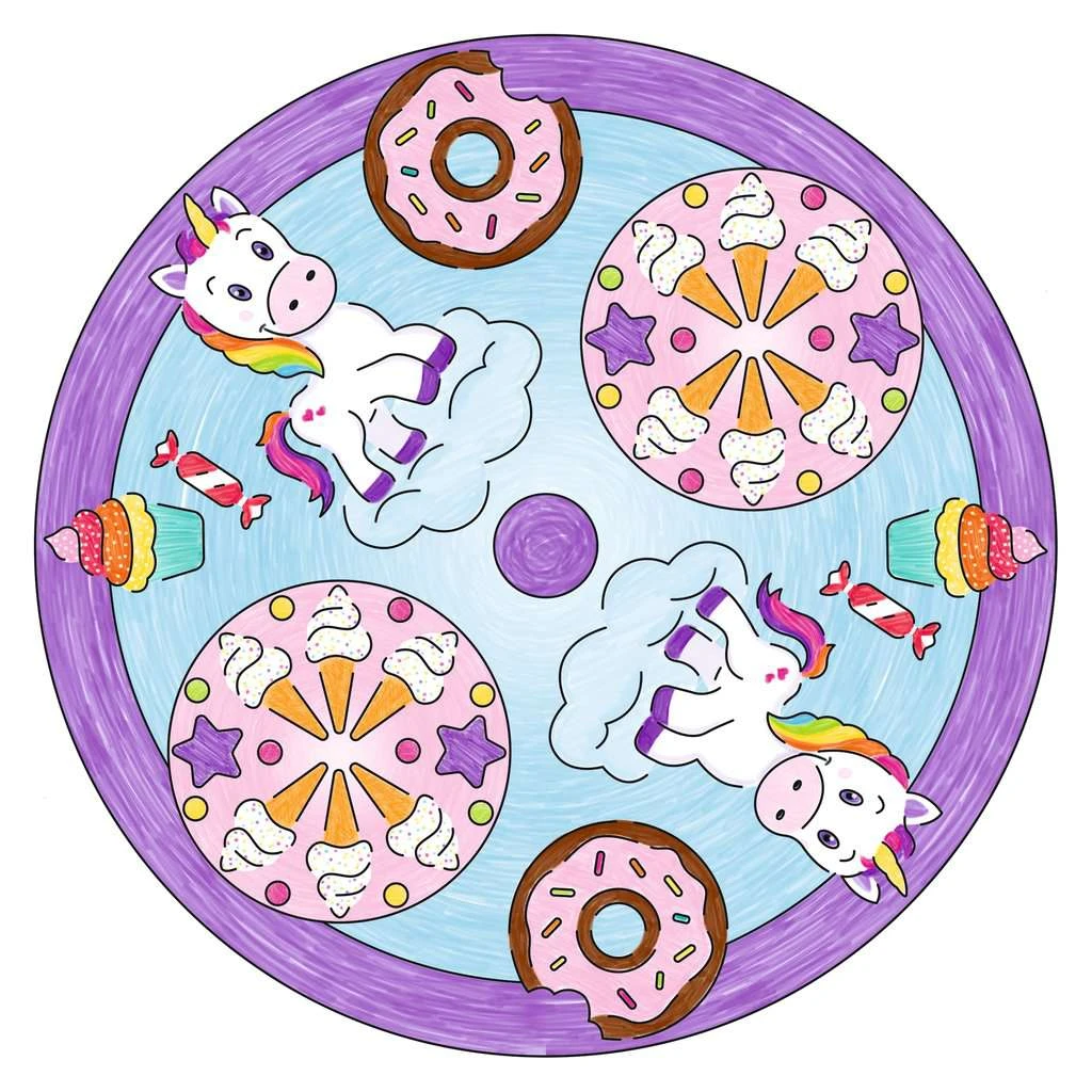 Ravensburger Mandala Designer Unicorn 29703, Zeichnen Lernen Für Kinder Ab 6 Jahren, Zeichen-Set Mit Mandala-Schablonen Für Farbenfrohe Mandalas 6 Ravensburger Mandala Designer Unicorn 29703, Zeichnen Lernen Für Kinder Ab 6 Jahren, Zeichen-Set Mit Mandala-Schablonen Für Farbenfrohe Mandalas – Bild 4