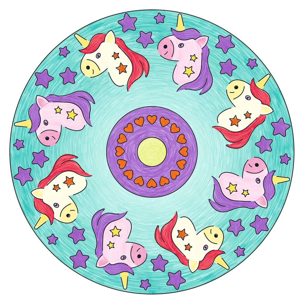 Ravensburger Mandala Designer Unicorn 29703, Zeichnen Lernen Für Kinder Ab 6 Jahren, Zeichen-Set Mit Mandala-Schablonen Für Farbenfrohe Mandalas 8 Ravensburger Mandala Designer Unicorn 29703, Zeichnen Lernen Für Kinder Ab 6 Jahren, Zeichen-Set Mit Mandala-Schablonen Für Farbenfrohe Mandalas – Bild 6