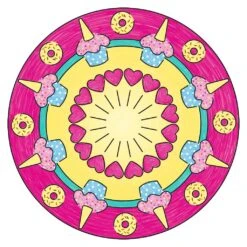 Ravensburger Mandala Designer Mini Unicorn 29704, Zeichnen Lernen Für Kinder Ab 6 Jahren, Zeichen-Set Mit Mandala-Schablone Für Farbenfrohe Mandalas -Ravensburger Geschäft 29704 4