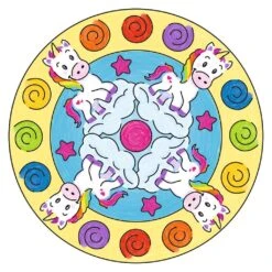 Ravensburger Mandala Designer Mini Unicorn 29704, Zeichnen Lernen Für Kinder Ab 6 Jahren, Zeichen-Set Mit Mandala-Schablone Für Farbenfrohe Mandalas -Ravensburger Geschäft 29704 7