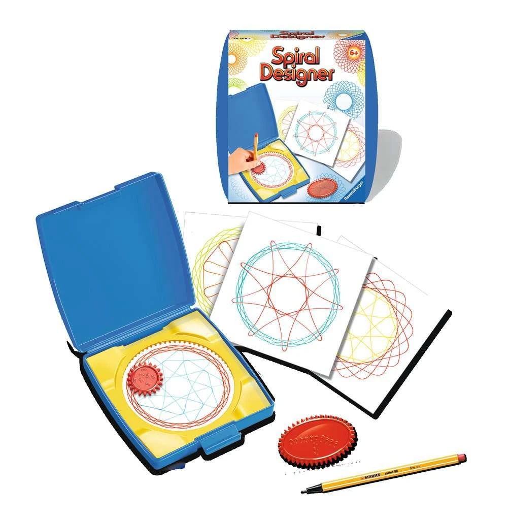 Ravensburger Spiral-Designer Mini 29708, Zeichnen Lernen Für Kinder Ab 6 Jahren, Kreatives Zeichen-Set Mit Mandala-Schablone Für Farbenfrohe Spiralbilder Und Mandalas 4 Ravensburger Spiral-Designer Mini 29708, Zeichnen Lernen Für Kinder Ab 6 Jahren, Kreatives Zeichen-Set Mit Mandala-Schablone Für Farbenfrohe Spiralbilder Und Mandalas – Bild 2
