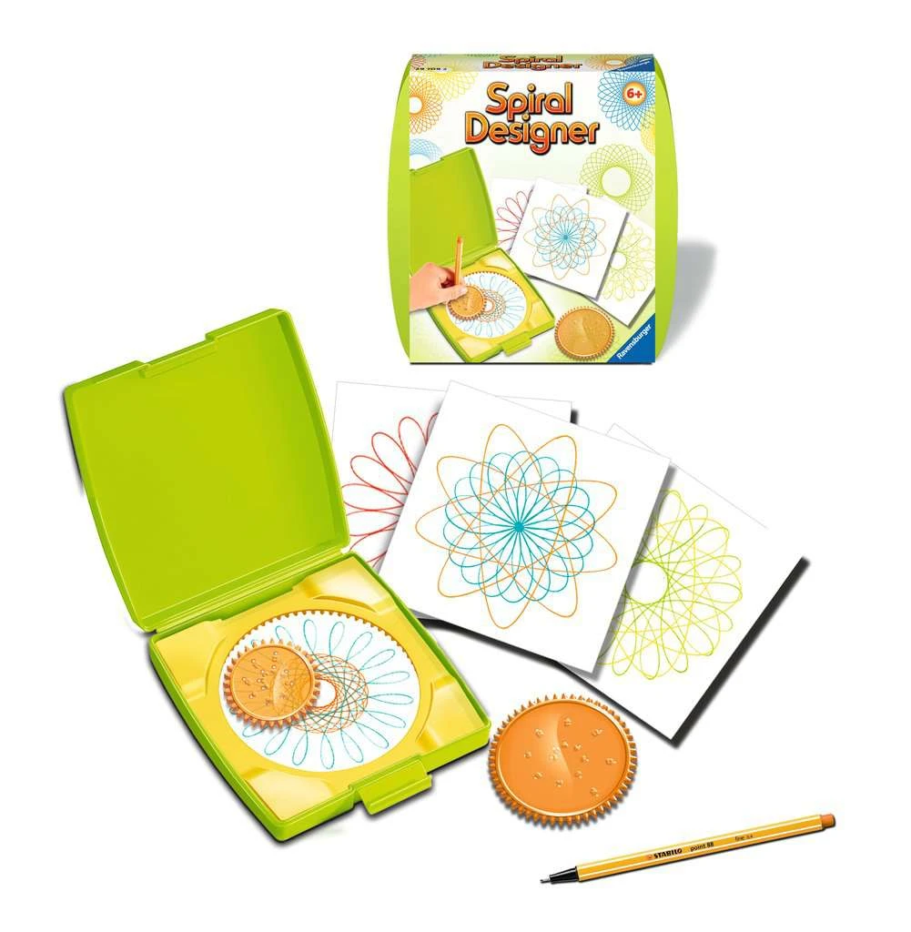 Ravensburger Spiral-Designer Mini 29709, Zeichnen Lernen Für Kinder Ab 6 Jahren, Kreatives Zeichen-Set Mit Mandala-Schablone Für Farbenfrohe Spiralbilder Und Mandalas 4 Ravensburger Spiral-Designer Mini 29709, Zeichnen Lernen Für Kinder Ab 6 Jahren, Kreatives Zeichen-Set Mit Mandala-Schablone Für Farbenfrohe Spiralbilder Und Mandalas – Bild 2