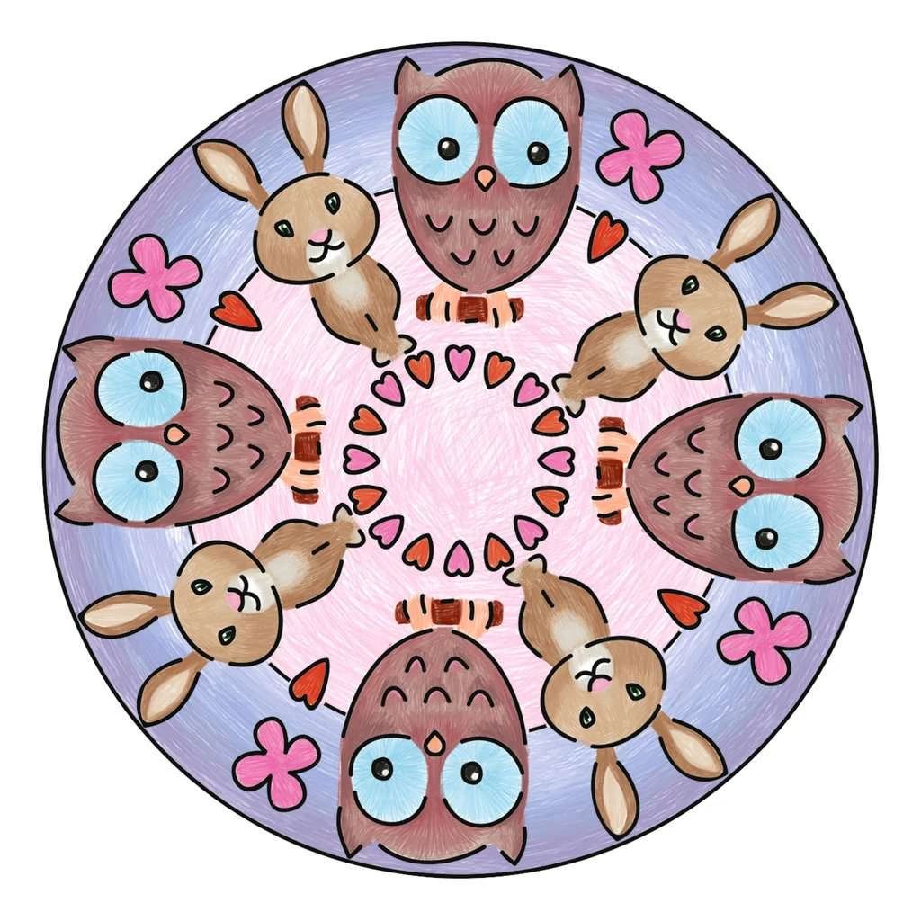 Ravensburger Mandala Designer Mini Cute Animals 29766, Zeichnen Lernen Für Kinder Ab 6 Jahren, Kreatives Zeichen-Set Mit Mandala-Schablone Für Farbenfrohe Mandalas 7 Ravensburger Mandala Designer Mini Cute Animals 29766, Zeichnen Lernen Für Kinder Ab 6 Jahren, Kreatives Zeichen-Set Mit Mandala-Schablone Für Farbenfrohe Mandalas – Bild 5