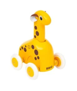 Ravensburger BRIO 30229 Push & Go Giraffe - Niedliches Drück- Und Fahrspielzeug In Klassicher BRIO-Optik - Empfohlen Ab 12 Monaten
