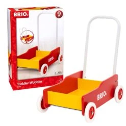 Ravensburger BRIO 31350 Lauflernwagen Rot-Gelb - Klassiker Für Kinder Ab 9 Monaten - Verstellbarer Handgriff Zum Anpassen An Die Größe Des Kindes Und Justierbare Bremse Zum Einstellen Der Rollgeschwindigkeit -Ravensburger Geschäft 63135000 2