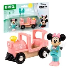 Ravensburger BRIO World 32288 Minnie Maus Lokomotive - Zubehör Für Die BRIO Holzeisenbahn - Empfohlen Ab 3 Jahren