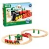 Ravensburger BRIO 33028 Bahn Acht Set Classic Line – Zwei Schienenkreise Mit Frachtzug, Holzbahnhof Und Holzbrücke – Geeignet Für Kinder Ab 2 Jahren -Ravensburger Geschäft 63302800