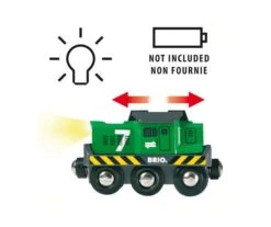 Ravensburger BRIO World 33214 Batterie-Frachtlok - Grüne Batterie-Lok Mit Frontscheinwerfern - Empfohlen Ab 3 Jahren -Ravensburger Geschäft 63321400 5