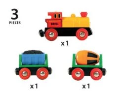 Ravensburger BRIO World 33319 Zug Mit Batterielok – Mit Beweglichem Kohlewaggon Und Rotierendem Zementmischer – Geeignet Für Kinder Ab 3 Jahren -Ravensburger Geschäft 63331900 6