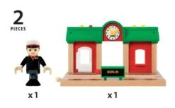 Ravensburger BRIO World 33578 Sprechender Bahnhof – BRIO Eisenbahn Zubehör Mit Aufnahmefunktion – Kleinkinderspielzeug Empfohlen Ab 3 Jahren -Ravensburger Geschäft 63357800 7