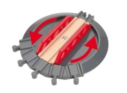 Ravensburger BRIO World 33736 Großer Ringlokschuppen Mit Drehscheibe – Zubehör Für Die BRIO Holzeisenbahn – Kleinkinderspielzeug Empfohlen Ab 3 Jahren -Ravensburger Geschäft 63373600 5