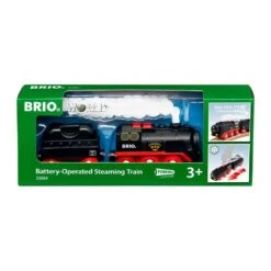 Ravensburger BRIO World 33884 Batterie-Dampflok Mit Wassertank - Lokomotive Mit Echtem Kühlen Dampf Und Wasserbehälter Zum Nachfüllen - Empfohlen Ab 3 Jahren -Ravensburger Geschäft 63388400 2