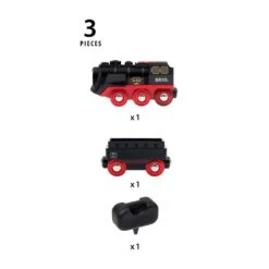 Ravensburger BRIO World 33884 Batterie-Dampflok Mit Wassertank - Lokomotive Mit Echtem Kühlen Dampf Und Wasserbehälter Zum Nachfüllen - Empfohlen Ab 3 Jahren -Ravensburger Geschäft 63388400 8